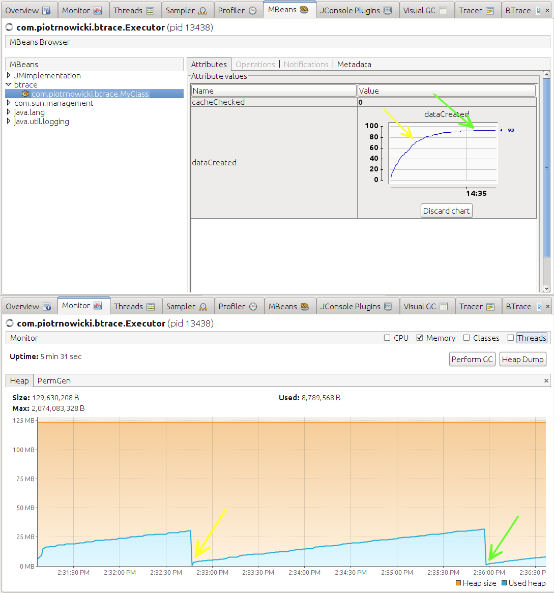 BTrace - Strong References GC